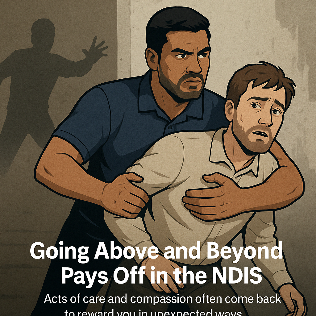 An Unexpected Reward for Going Above and Beyond when supporting individuals on the NDIS