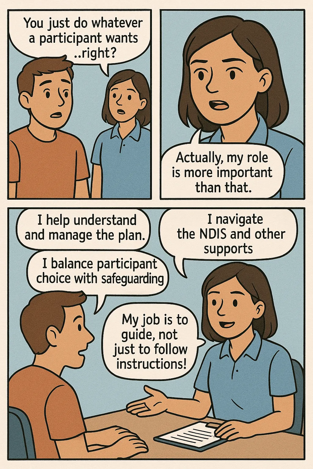 Role of an NDIS Support Coordinator is more then doing what a participant wants