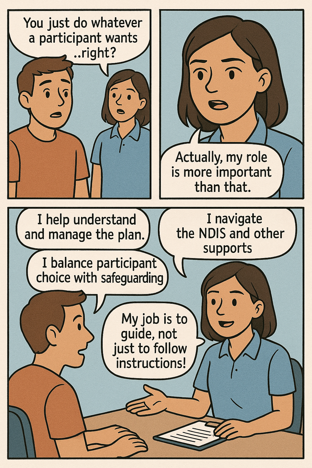 Role of an NDIS Support Coordinator is more then doing what a participant wants